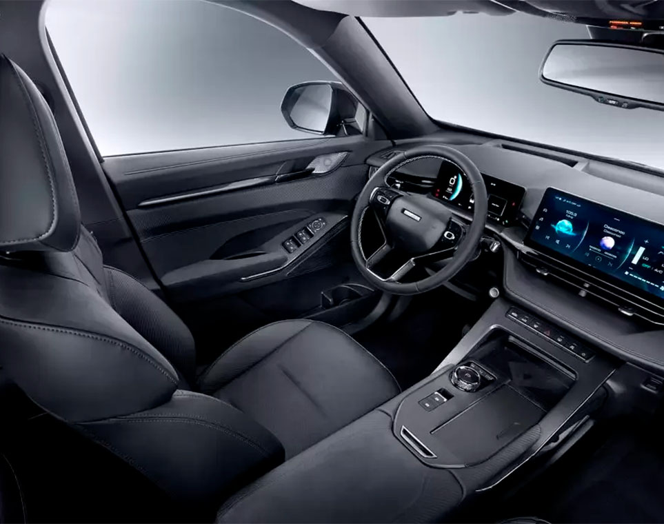 Diseño interior SUV 3 corridas de asientos HAVAL H6 GT