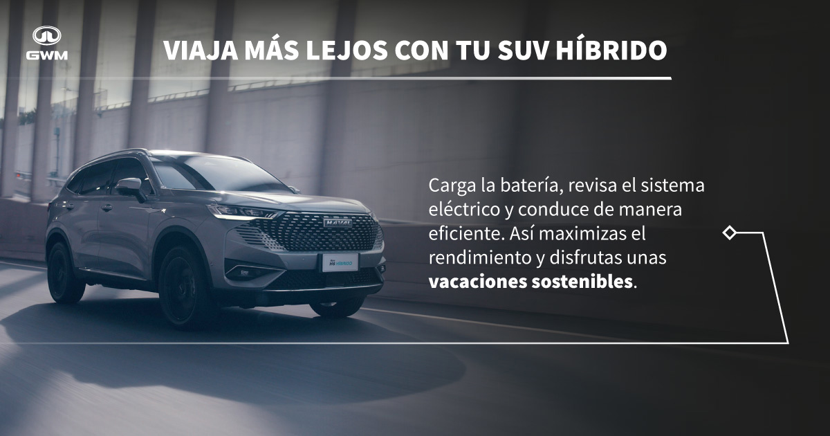 Aspectos que se debe considerar antes de ir de vacaciones con un SUV familiar híbrido.